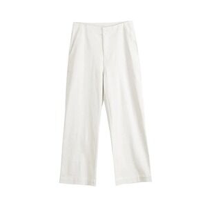 89th and Madison NWT Wm Sz 14W White Straight Leg Ankle Pants 0944